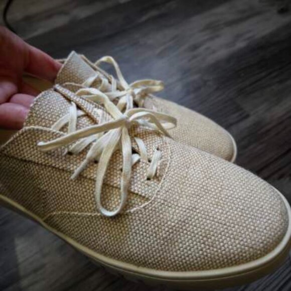 Vionic Callie Women's Lace Up Sneakers Beige Tweed Size 10 - Picture 3 of 7